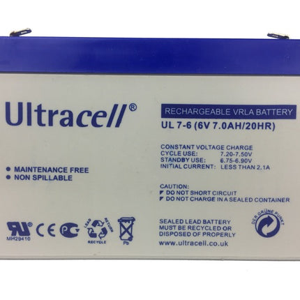 Ultracell Accu | 6 Volt 7Ah