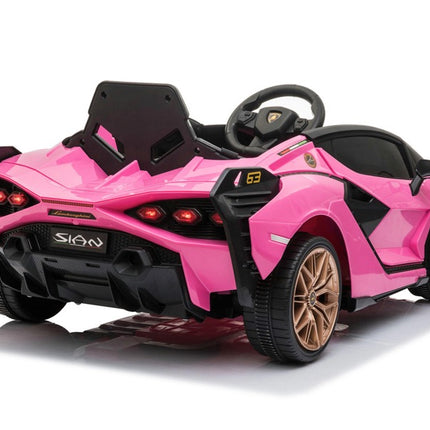 Lamborghini Sian Elektrische Kinderauto | Roze