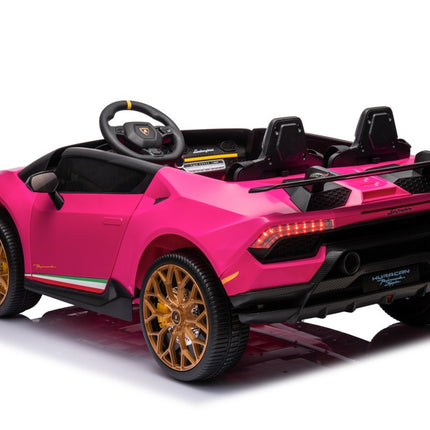 Lamborghini Huracan Performante Spyder 2-persoons Elektrische Kinderauto | Roze