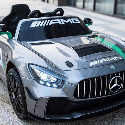 Mercedes-Benz GT4 AMG Elektrische Kinderauto | Grijs